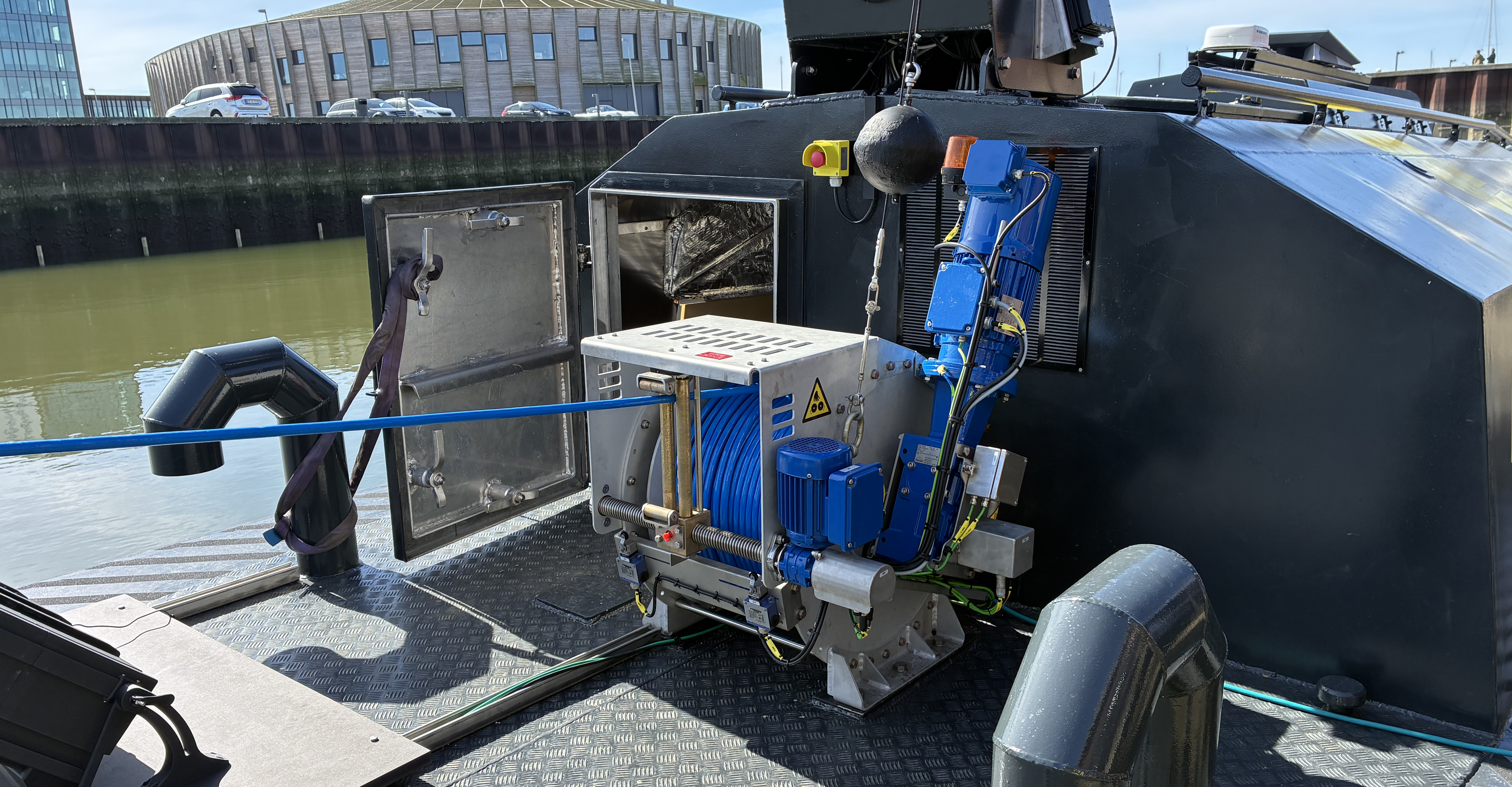 CORMAC M1 winch for autonomous vessel