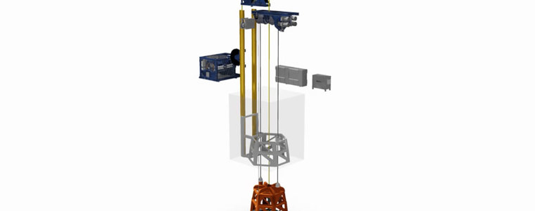 Moonpoll Cursor Rov System Moon pool handling system